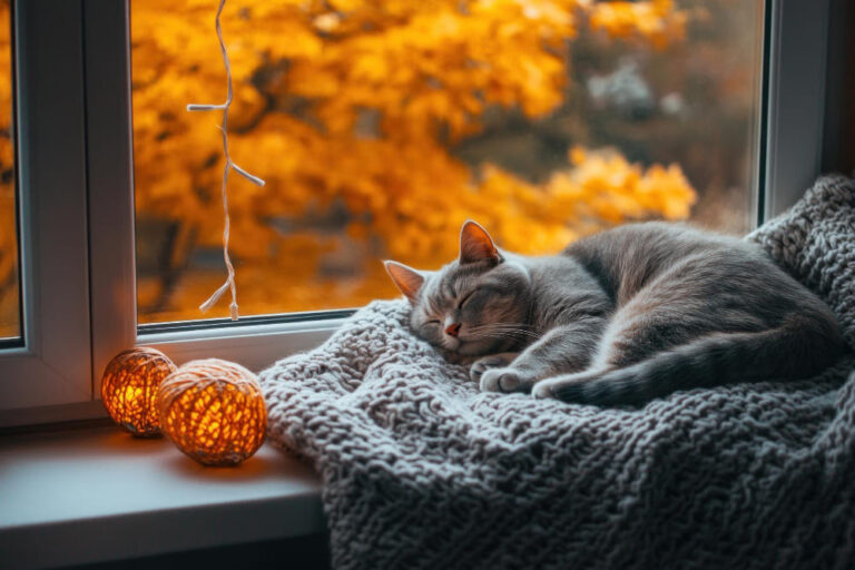 Changement d’heure et baisse de lumière : stress, sommeil et appétit — comment aider son chat